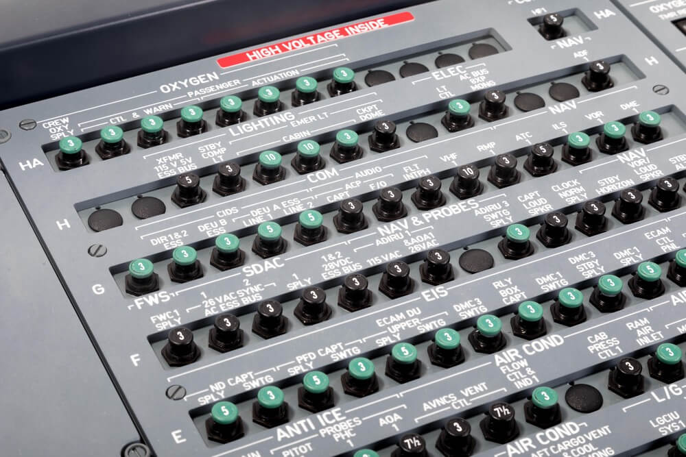 FSC A320 AFT OVERHEAD breakers